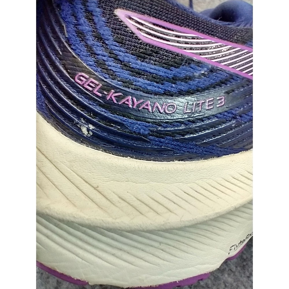 ASICS Gel-Kayano Lite 3 Womens Running Shoes Deep Ocean Pink‎ 1012B293 Size 9 - Picture 12 of 14